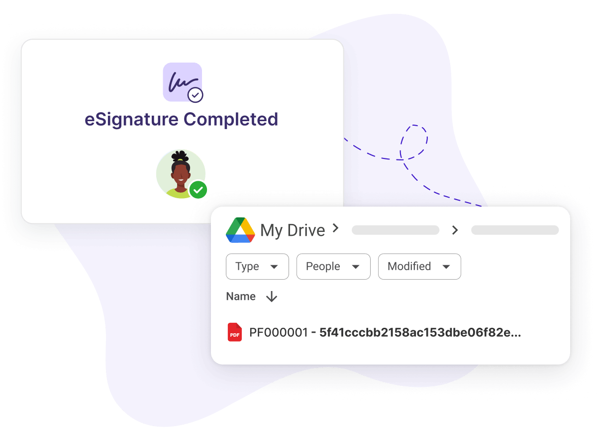 Signed PDFs in Google Drive
